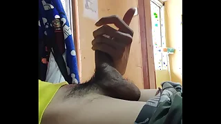 I couldn't help but masturbate and end up cumming on my cock.